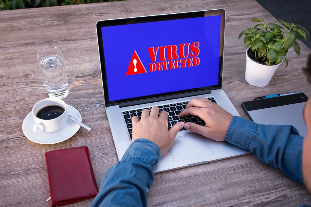 virus detected in laptop